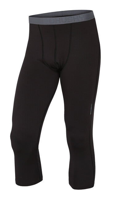 HUSKY Active Winter Termoprádlo 3/4 moške hlače, črna