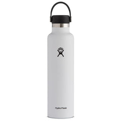 Hydro Flask Thermos Bottle 24 OZ Standard Mouth Flex Cap 710ml, White