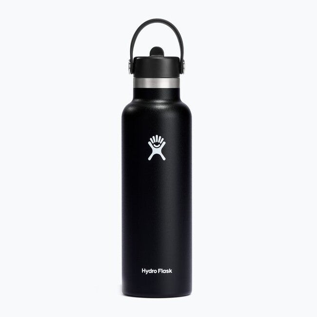 Hydro Flask Standard Flex Straw Cap termosteklenica s slamic 621 ml OZ, črna