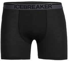 Icebreaker Anatomica Men's Boxer Shorts, Black