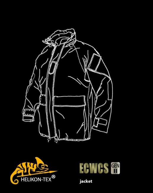 Helikon-Tex ECWCS Gen II vodoodporna jakna, črna