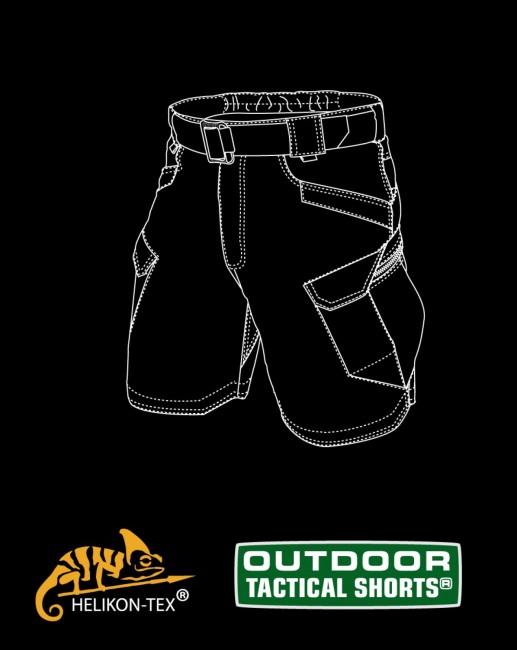 Helikon-Tex Outdoor Tactical Rip-Stop 8.5" Shorts, Khaki