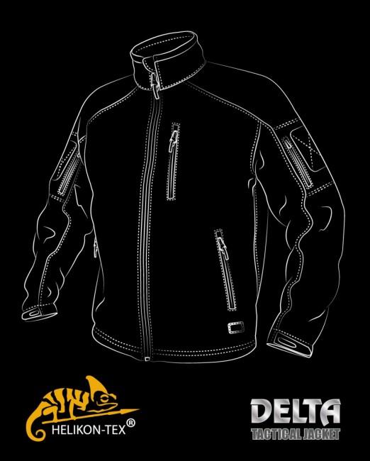 Helikon-Tex Delta Tactical jakna, črna