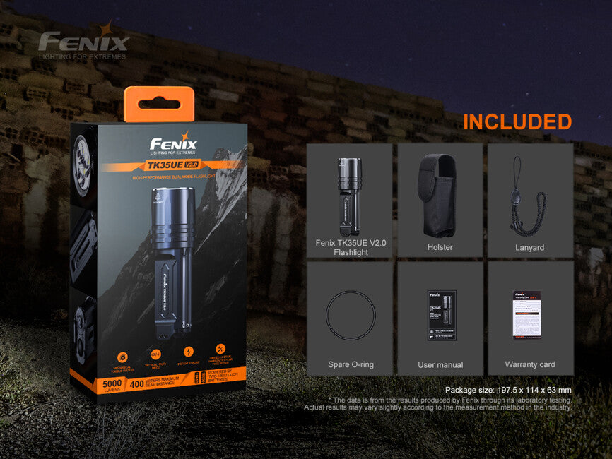 Fenix LED Flashlight TK35 UE V2.0 (5000 lumens)