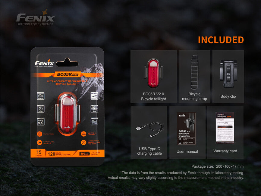 Fenix BC05R V2.0 svetilka, rdeča