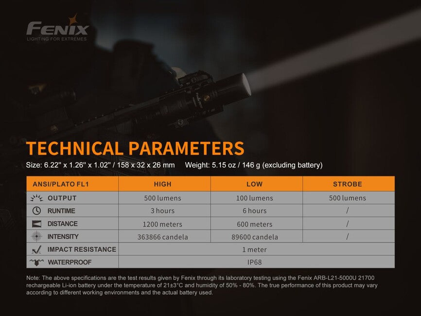 Fenix TK30 laserska svetilka taktična
