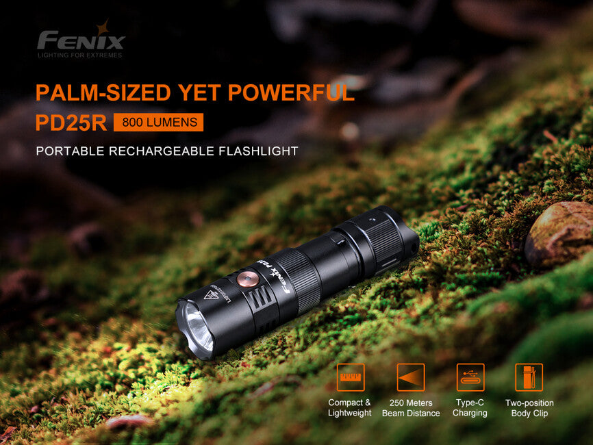 Fenix PD25R žepna svetilka