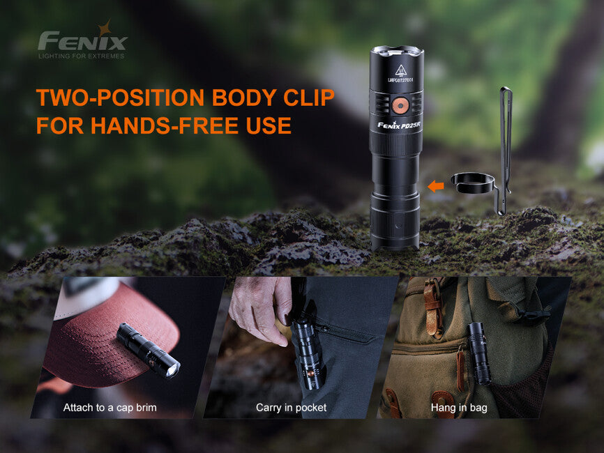 Fenix PD25R žepna svetilka