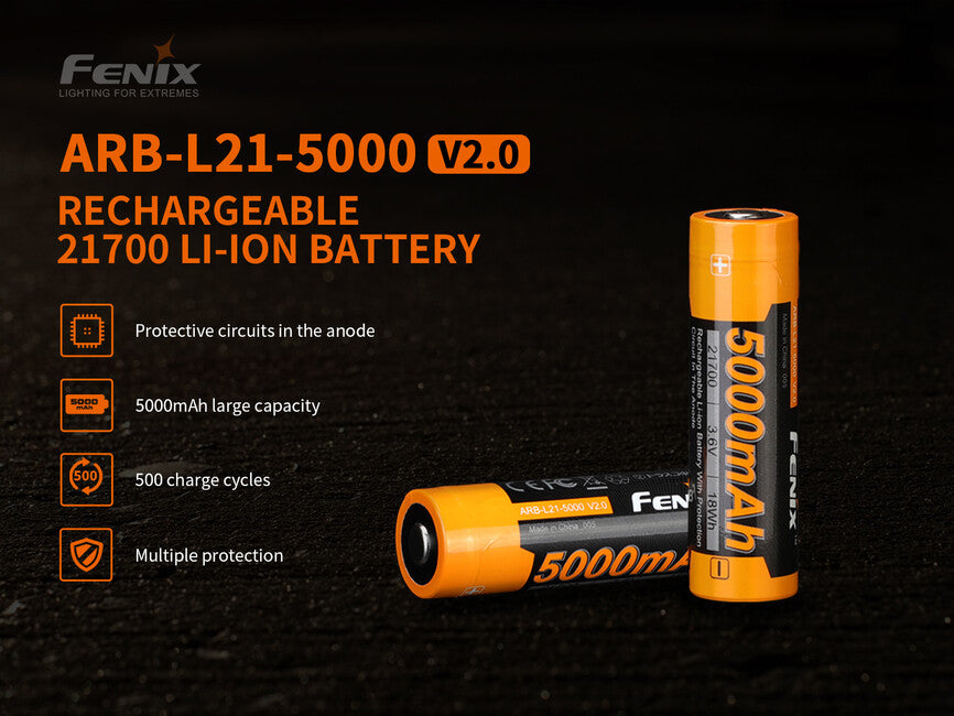 Fenix 21700 nabijljiva baterija Li-Ion 5000 mAh