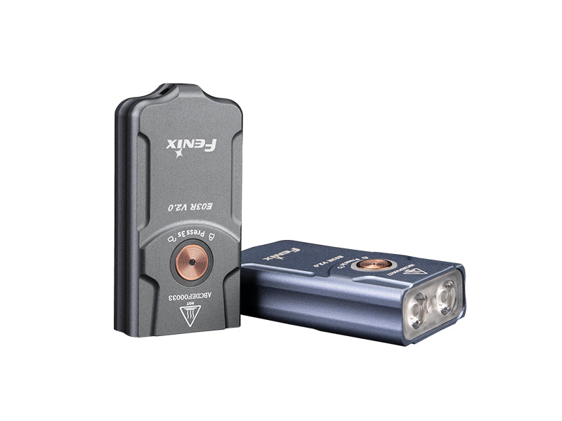 Fenix E03R V2.0 Rechargeable Flashlight, Grey