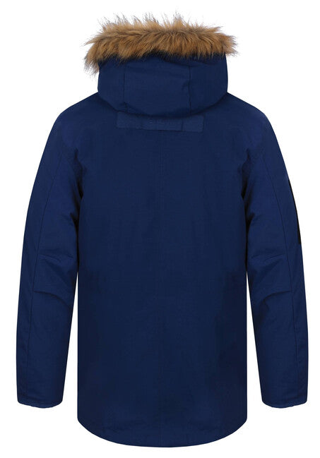 HUSKY Nelidas Men's Quilted Winter Jacket, Navy Blue