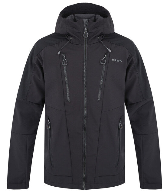 HUSKY Sevan moška softshell jakna, black