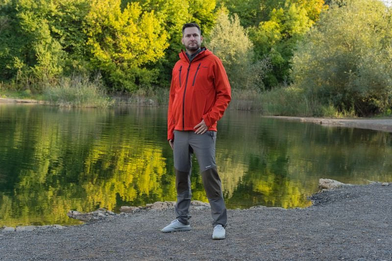 HUSKY Sevan moška softshell jakna, black