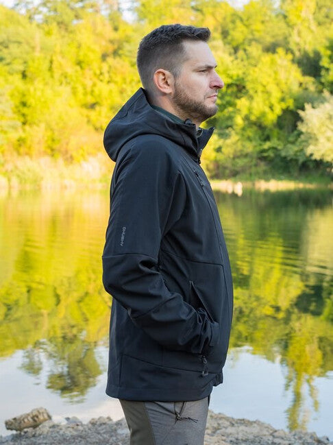 HUSKY Sevan moška softshell jakna, black