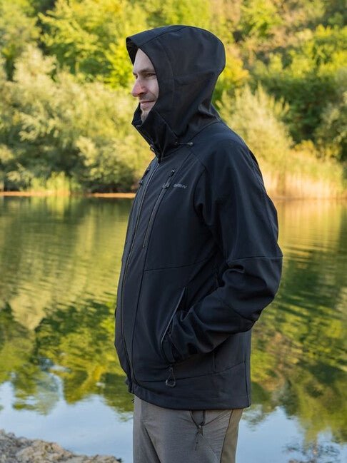 HUSKY Sevan moška softshell jakna, black