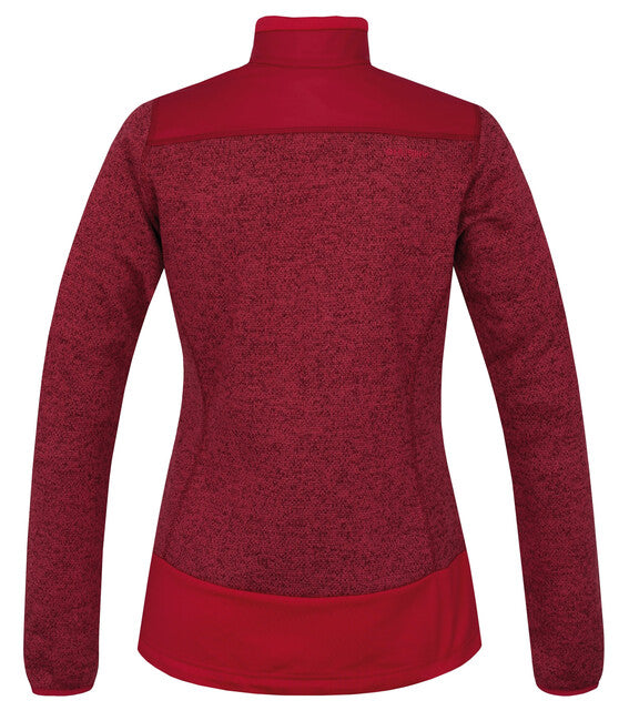 HUSKY Alan women's fleece zip sweater, dark purple