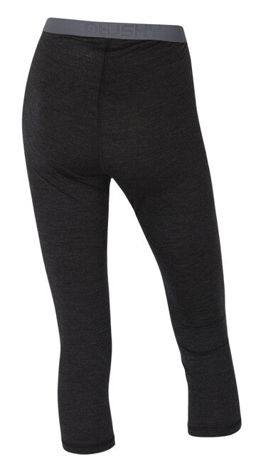 HUSKY Merino termo spodnje hlače 3/4 ženski, črna