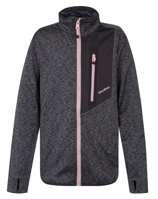 HUSKY Ane K kids' zip-up sweatshirt, dark grey