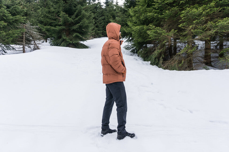 HUSKY Norel men's padded winter jacket, dark brick