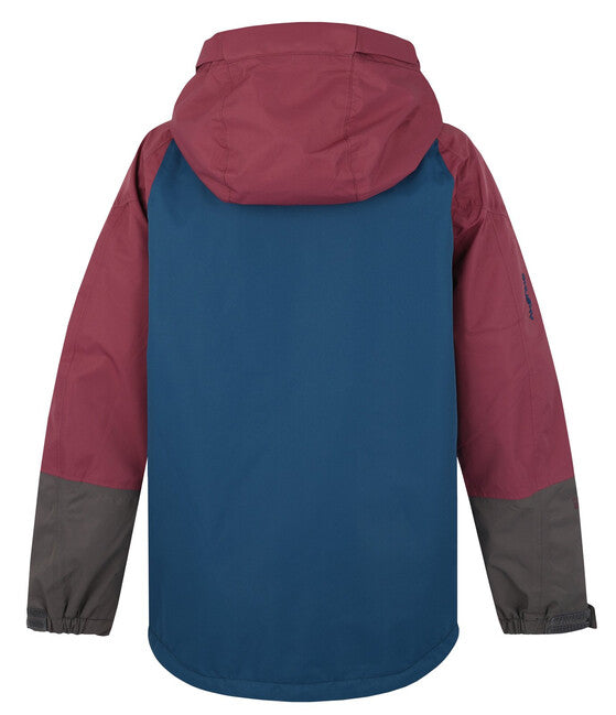 HUSKY Nicker K hardshell jakna otroška, temno vino rdeča/temno modra