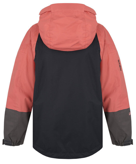 HUSKY Nicker K softshell jakna otroška, rožnata/temno siva