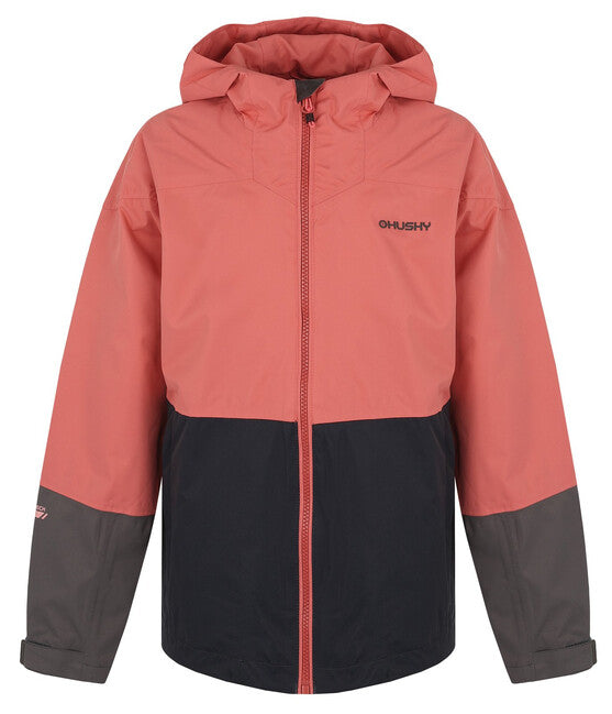 HUSKY Nicker K softshell jakna otroška, rožnata/temno siva