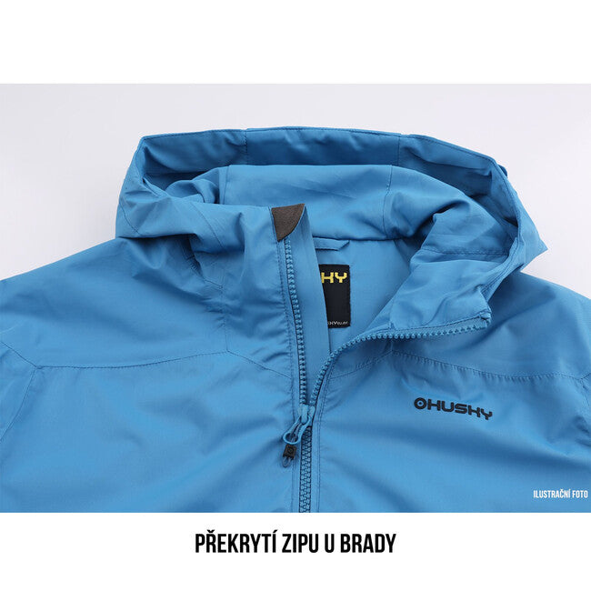 HUSKY Nicker K softshell jakna otroška, temno siva/svetlo rumena