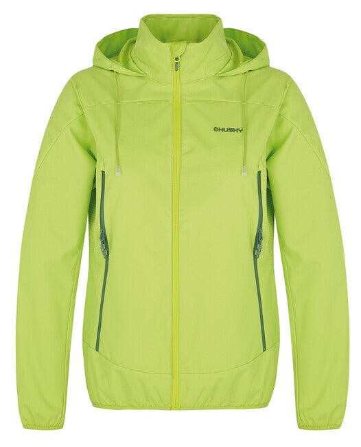 HUSKY Sonny ženska softshell jakna, živo zelena
