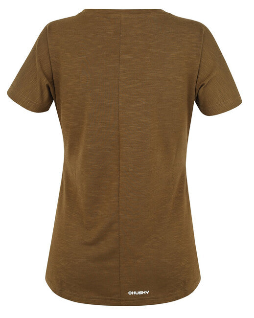 HUSKY Tingl funkcionalno majica ženski, L, temno khaki
