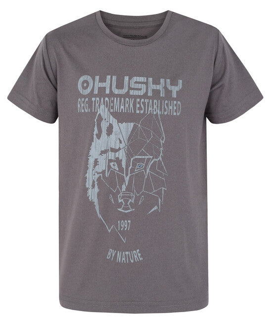 HUSKY Tash K otroška funkcijska majica, temno kamnita
