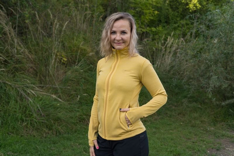 HUSKY Artic Zip women's zip sweatshirt, yellow