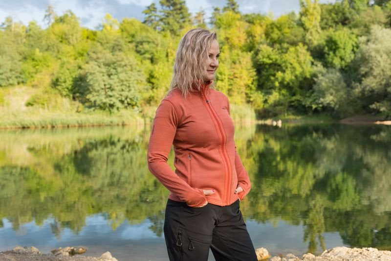 HUSKY Artic Zip women's zip sweatshirt, yellow