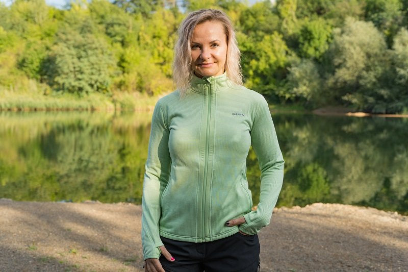 HUSKY Artic Zip women's zip sweatshirt, yellow
