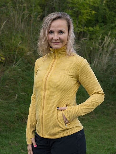 HUSKY Artic Zip women's zip sweatshirt, yellow