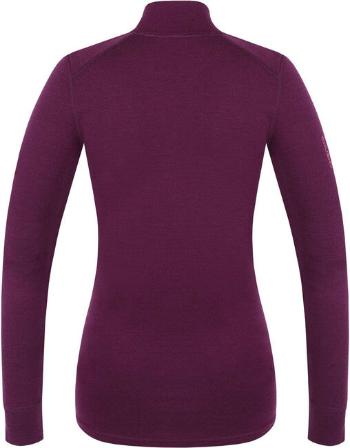 HUSKY Aron Zip ženski merino pulover, deep magenta