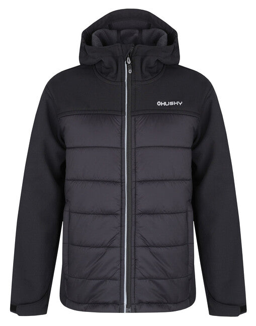HUSKY Swany K polnjena jakna otroška softshell, črna