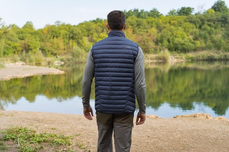 HUSKY Dresles Men's Down Vest, Dark Grey Green