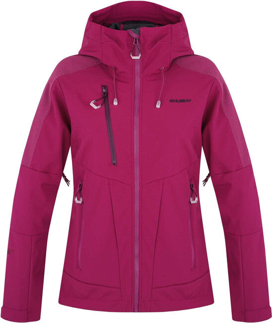 HUSKY Sevan γυναικείο softshell μπουφάν, σκούρο magenta
