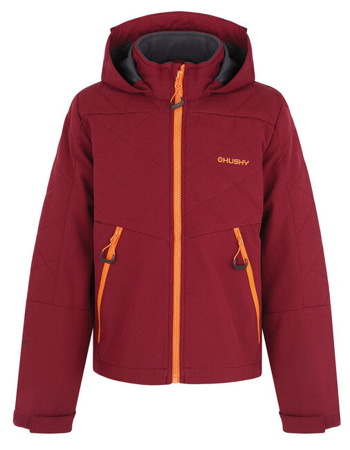 HUSKY Salex K softshell jakna otroška, bordo