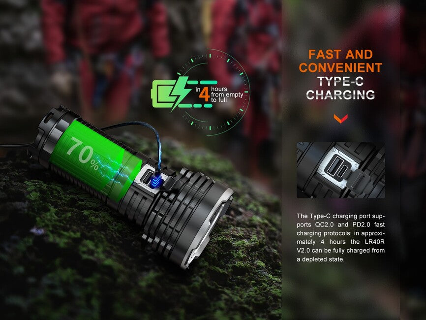 Fenix LR40R V2.0 svetilka nabijalna LED