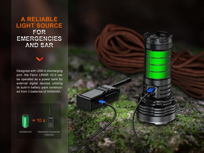 Fenix LR40R V2.0 svetilka nabijalna LED