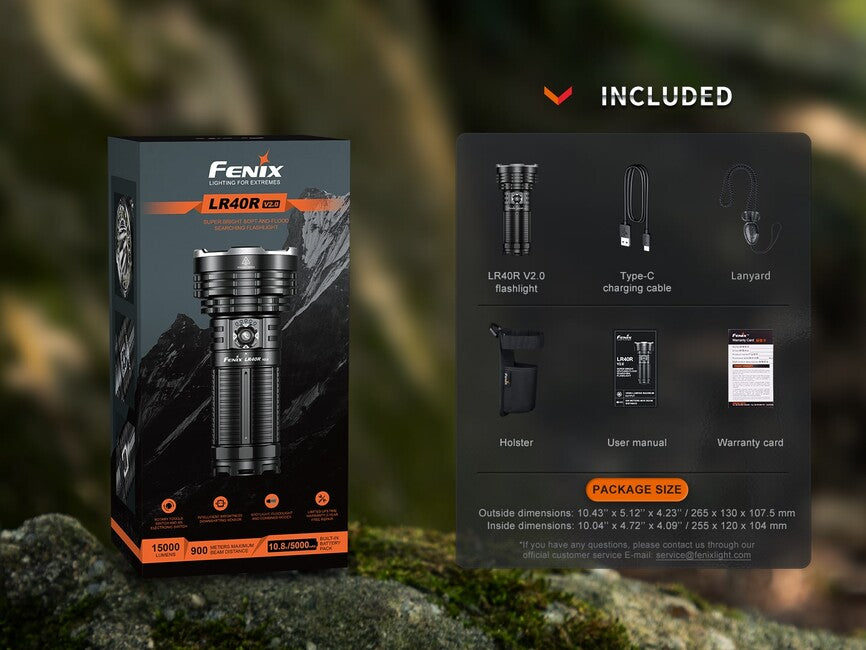 Fenix LR40R V2.0 svetilka nabijalna LED