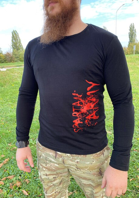 DRAGOWA Fit-T majica z dolgimi rokavi RedWar