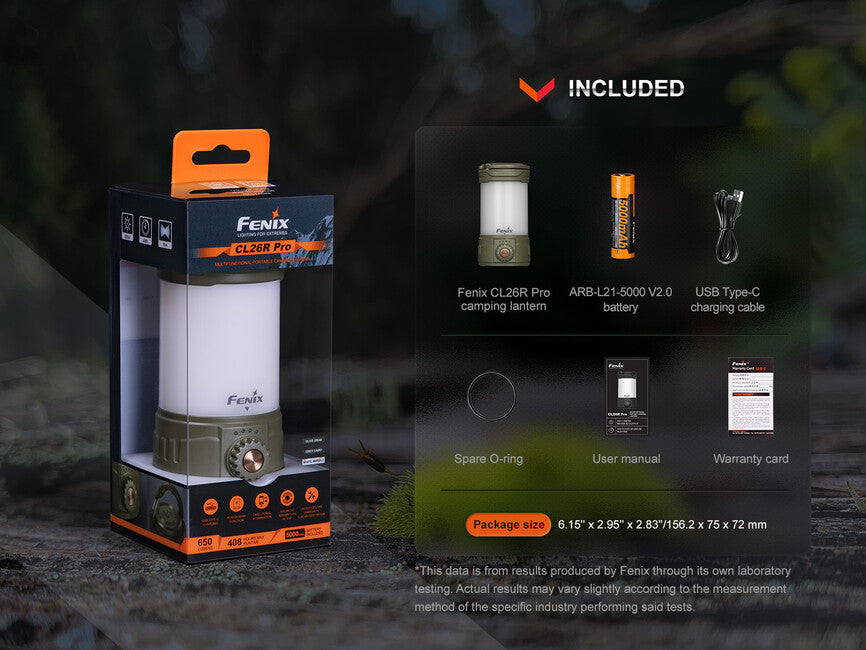 Fenix CL26R PRO Rechargeable Lantern, Marble