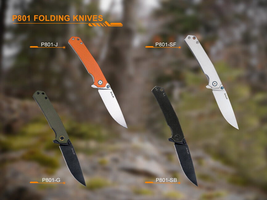 Ruike P801 nož, oranžen