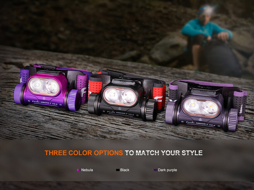 Fenix HM65R-T V2.0 Rechargeable Headlamp, Nebula