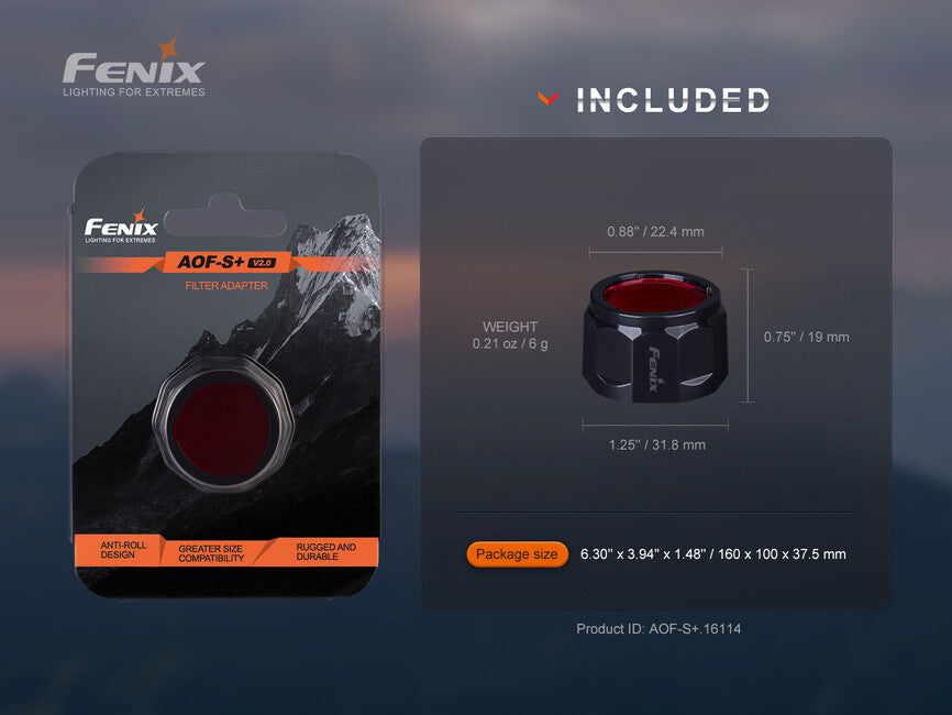 Fenix AOF-S+ V2.0 rdeči filter