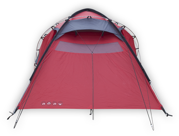 HUSKY Extreme Felen 3-4 Tent, Red