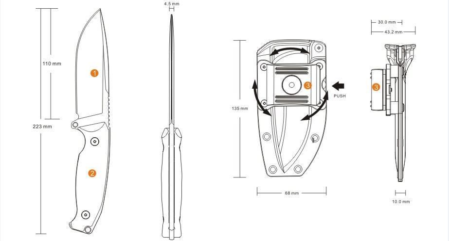 Ruike Jager F118 nož