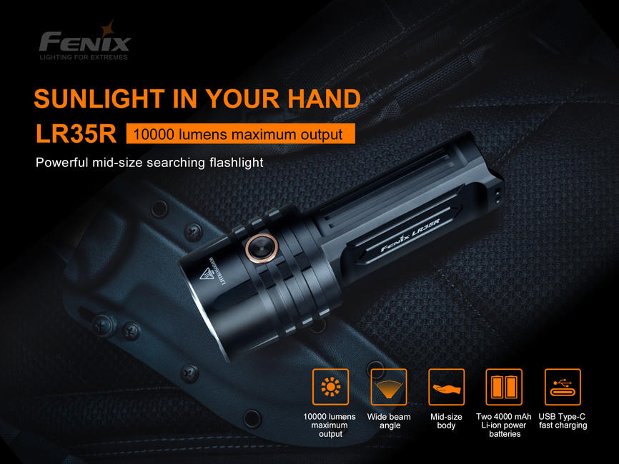 Fenix LR35R Rechargeable Flashlight